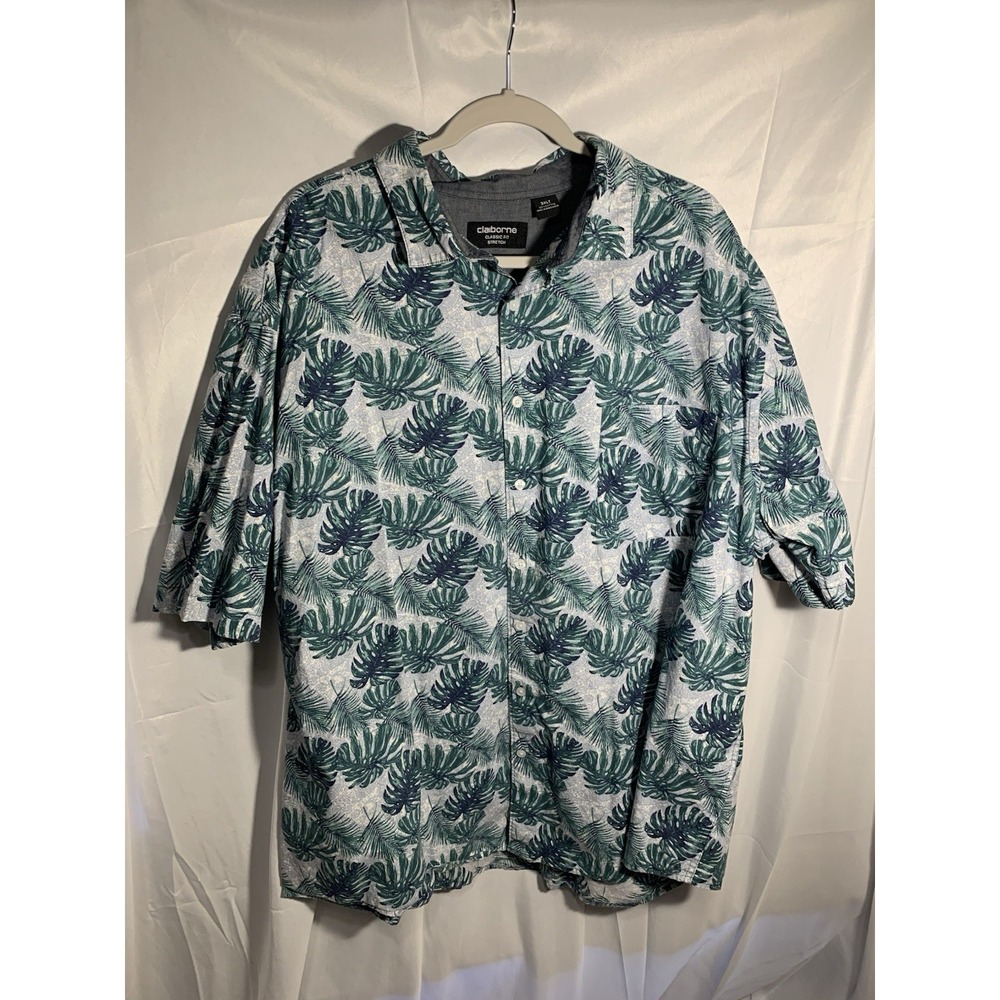 Men's Claiborne Classic Short Sleeve Hawaiian Shirt With Pocket